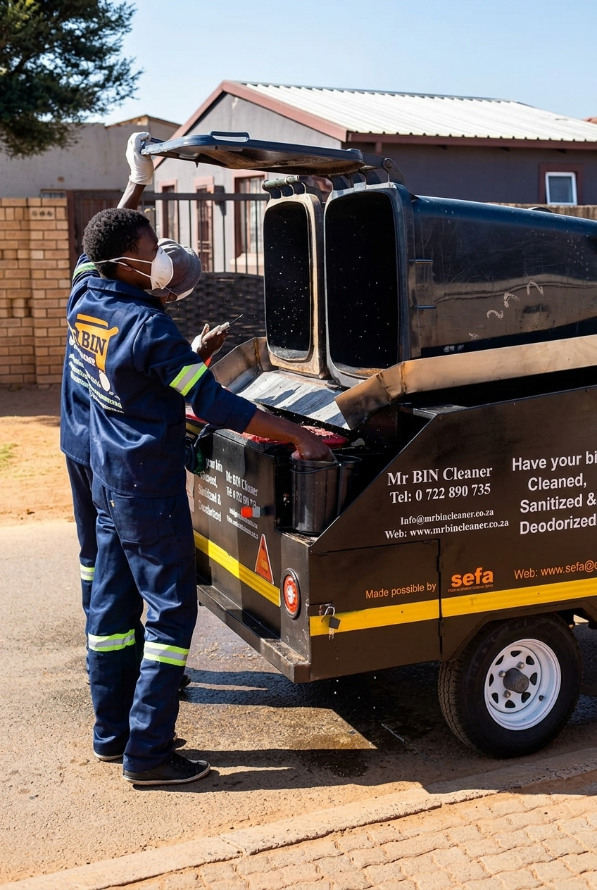 Mobile Wheelie Bin Cleaning